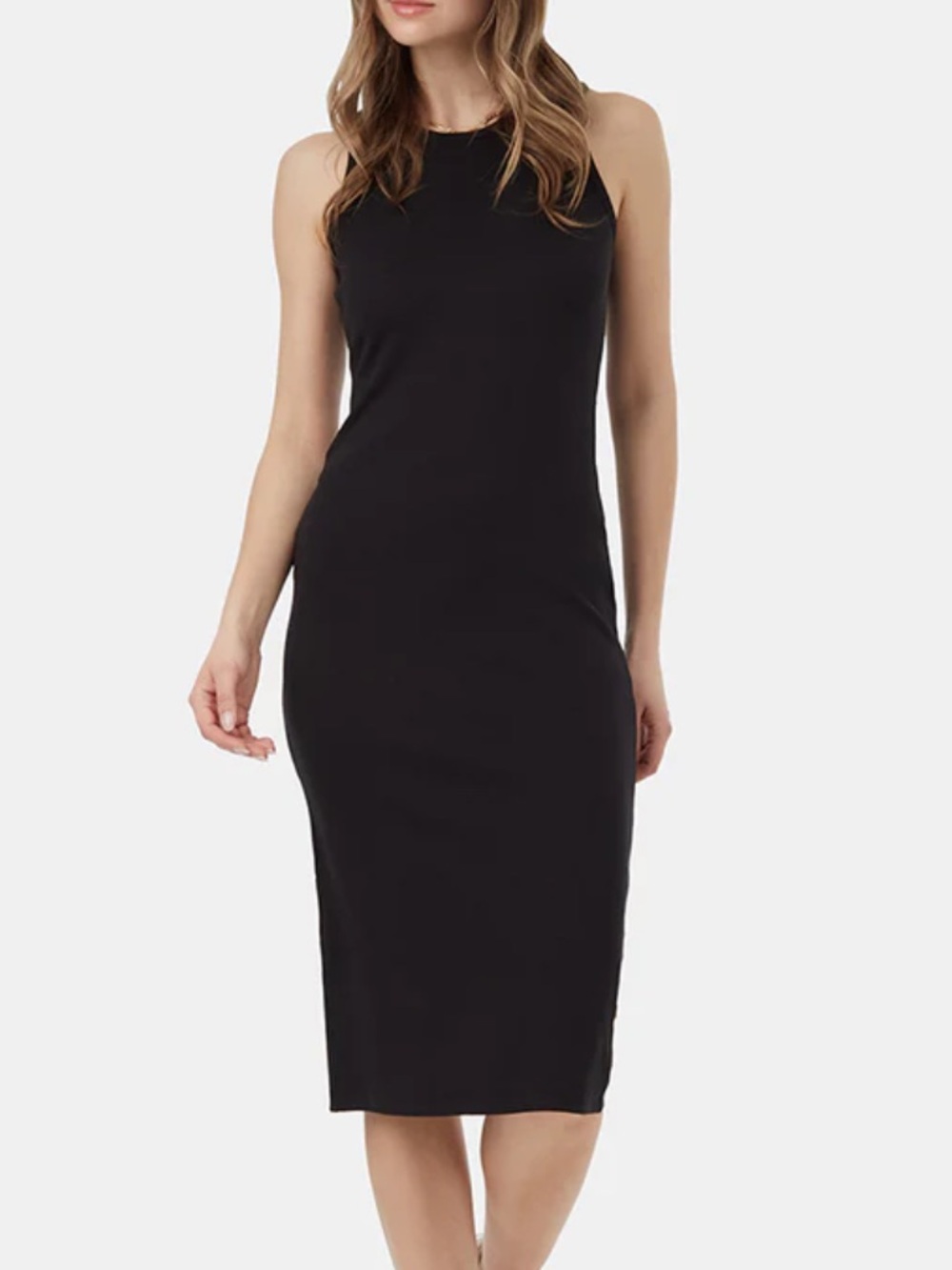 🔴 COTTON ON Black Sleeveless Midi Dress